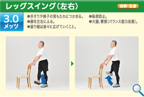 レッグスイング（左右）