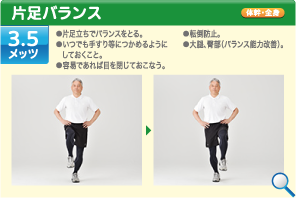 片足バランス