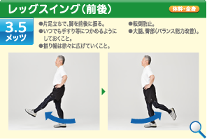 レッグスイング（前後）